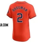 Alex Bregman Men's Houston Astros Orange Elite Alternate Vapor Premier Jersey