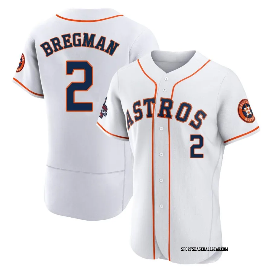 Alex Bregman Men's Houston Astros White Authentic 2022 World Series Champions Home Jersey