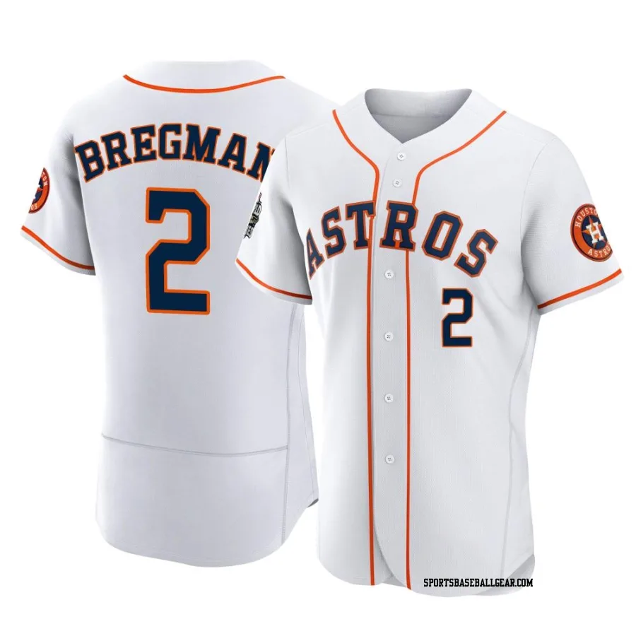 Alex Bregman Men's Houston Astros White Authentic 2022 World Series Home Jersey