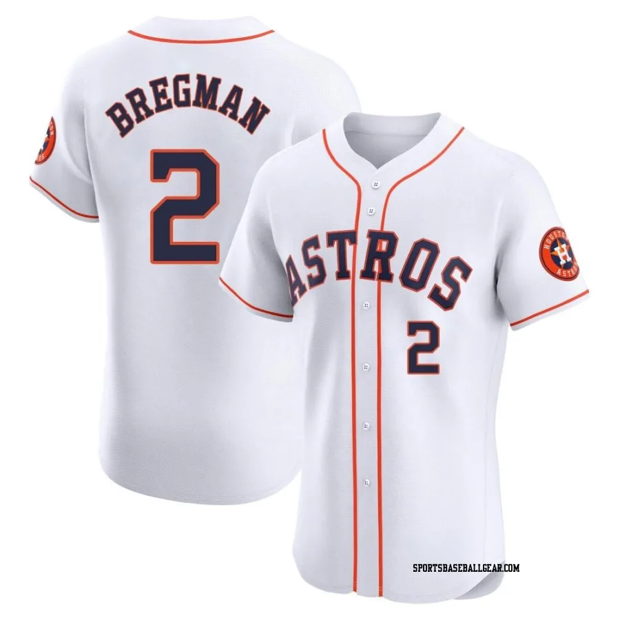 Alex Bregman Men's Houston Astros White Elite Home Jersey