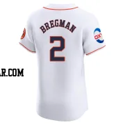 Alex Bregman Men's Houston Astros White Elite Home Patch Jersey