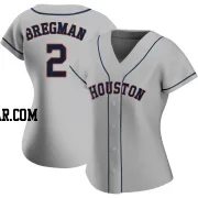 Alex Bregman Women's Houston Astros Gray Authentic Road 2020 Jersey