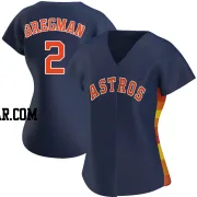 Alex Bregman Women's Houston Astros Navy Authentic Alternate Jersey