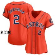 Alex Bregman Women's Houston Astros Orange Limited Alternate Jersey