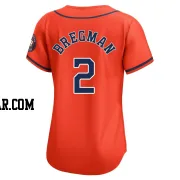 Alex Bregman Women's Houston Astros Orange Limited Alternate Jersey