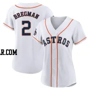 Alex Bregman Women's Houston Astros White Authentic 2022 World Series Champions Home Jersey