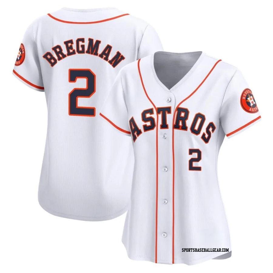 Alex Bregman Women's Houston Astros White Limited Home Jersey