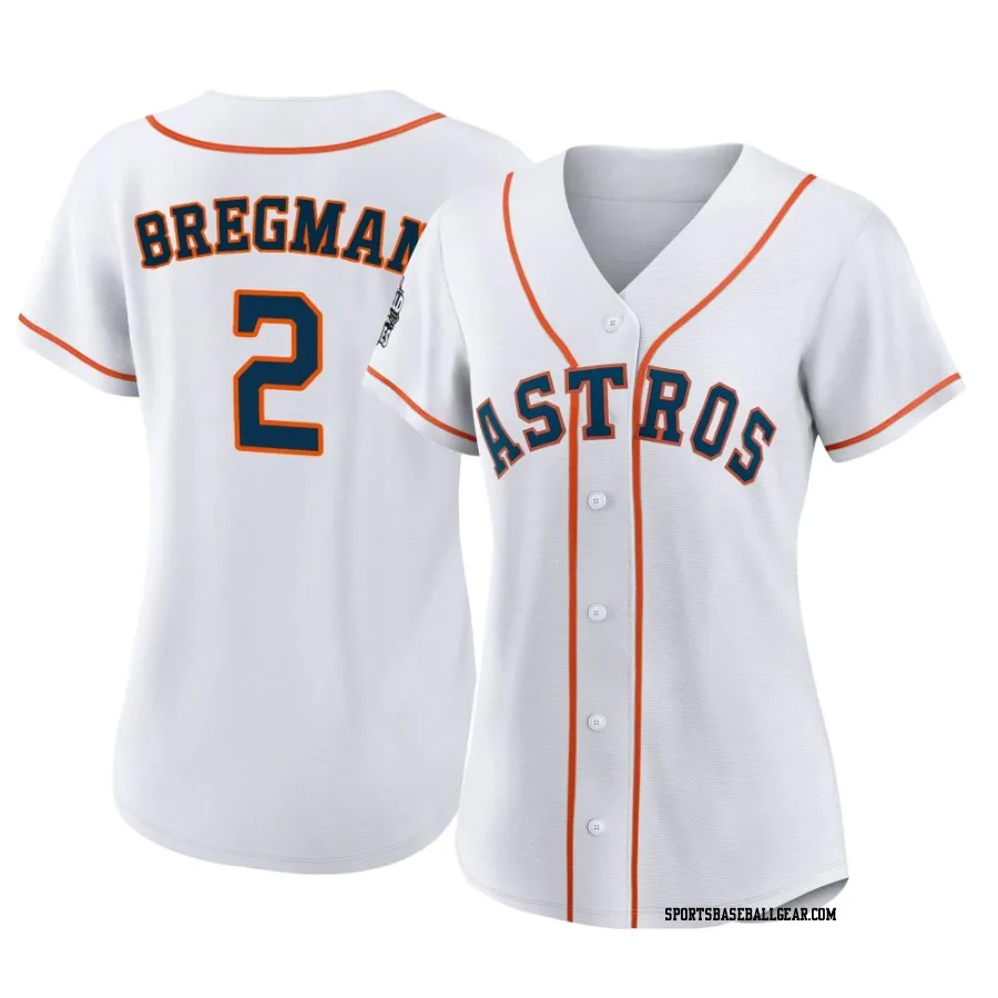 Alex Bregman Women's Houston Astros White Replica 2022 World Series Home Jersey