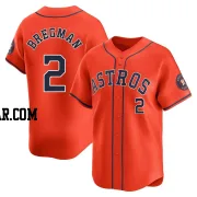 Alex Bregman Youth Houston Astros Orange Limited Alternate Jersey