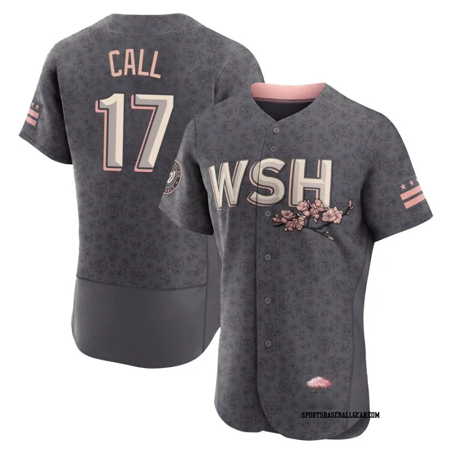 Alex Call Men's Washington Nationals Gray Authentic 2022 City Connect Jersey