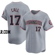 Alex Call Men's Washington Nationals Gray Limited Road Jersey