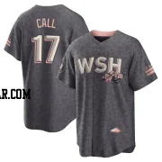 Alex Call Men's Washington Nationals Gray Replica 2022 City Connect Jersey