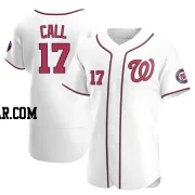 Alex Call Men's Washington Nationals White Authentic Home Jersey