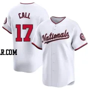 Alex Call Men's Washington Nationals White Limited Home Jersey