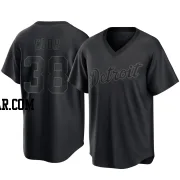 Alex Cobb Men's Detroit Tigers Black Replica Pitch Fashion Jersey