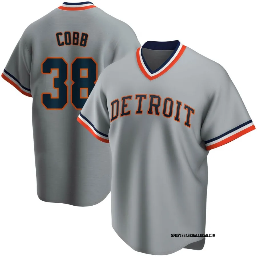 Alex Cobb Men's Detroit Tigers Gray Road Cooperstown Collection Jersey