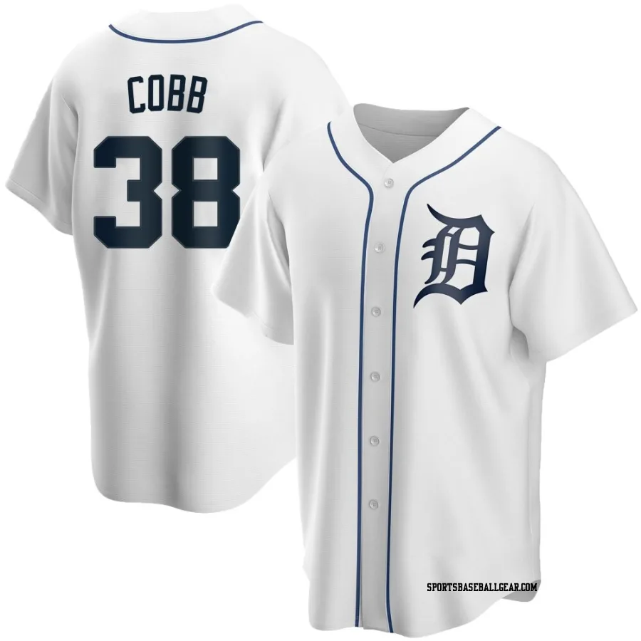 Alex Cobb Men's Detroit Tigers White Replica Home Jersey