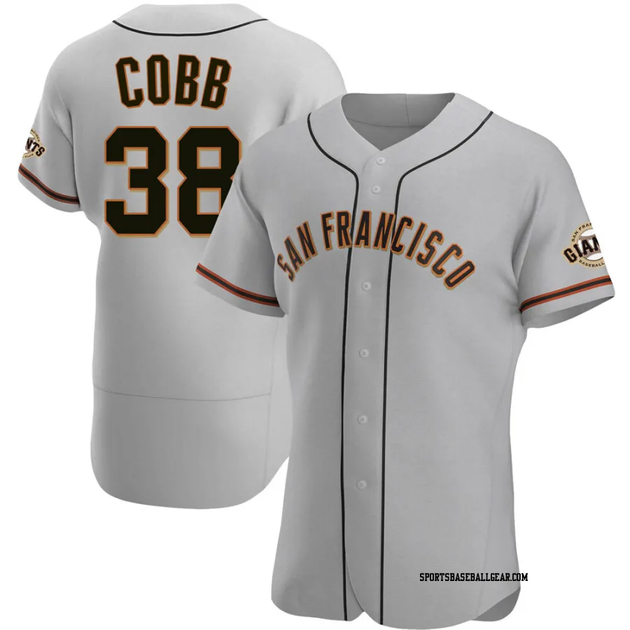 Alex Cobb Men's San Francisco Giants Gray Authentic Road Jersey