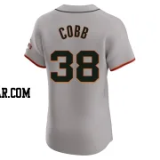 Alex Cobb Men's San Francisco Giants Gray Elite Road Jersey