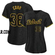 Alex Cobb Women's Detroit Tigers Black Authentic Snake Skin City Jersey