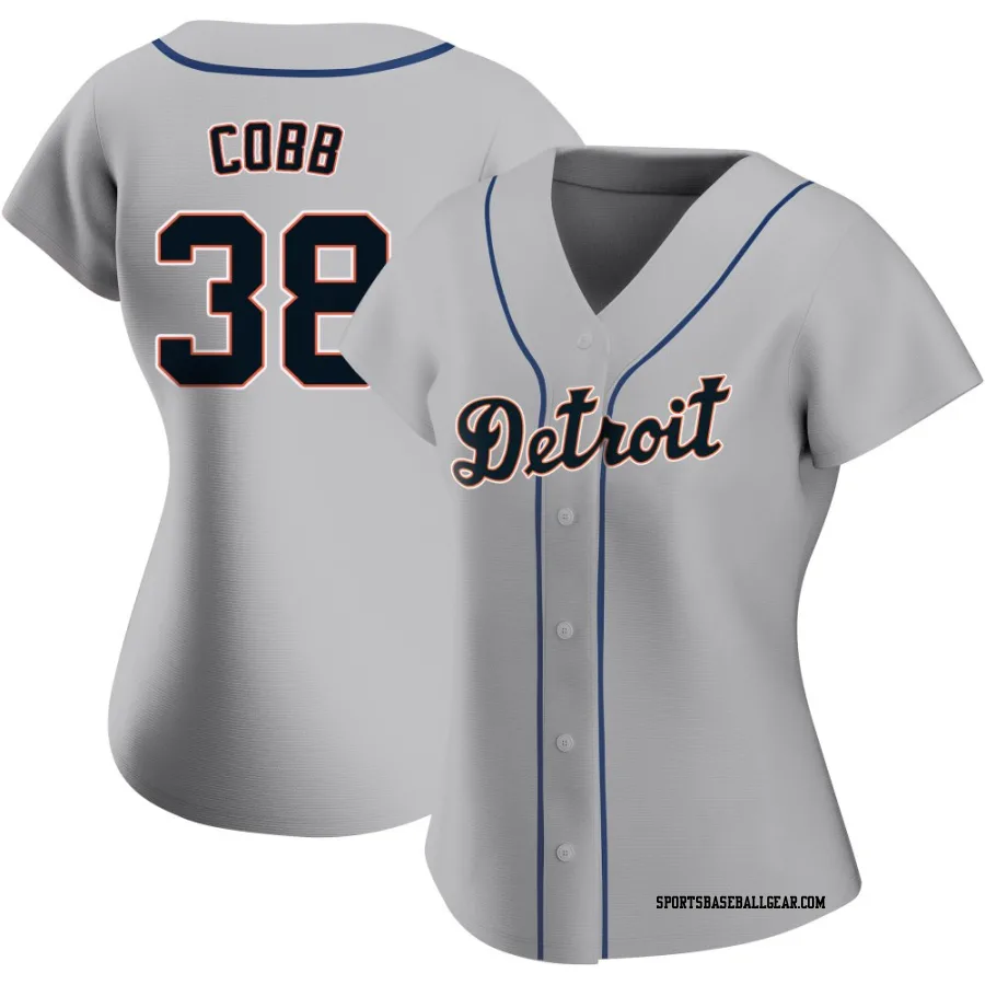 Alex Cobb Women's Detroit Tigers Gray Authentic Road Jersey