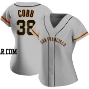 Alex Cobb Women's San Francisco Giants Gray Authentic Road Jersey