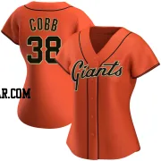 Alex Cobb Women's San Francisco Giants Orange Authentic Alternate Jersey