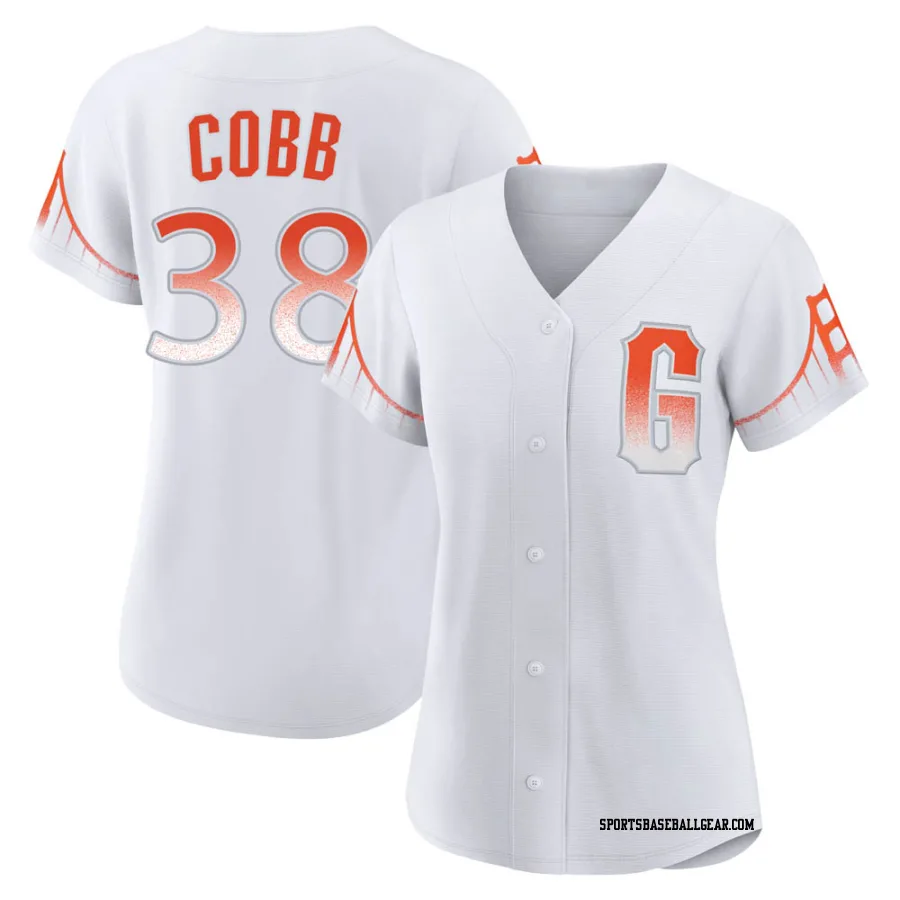 Alex Cobb Women's San Francisco Giants White Authentic 2021 City Connect Jersey