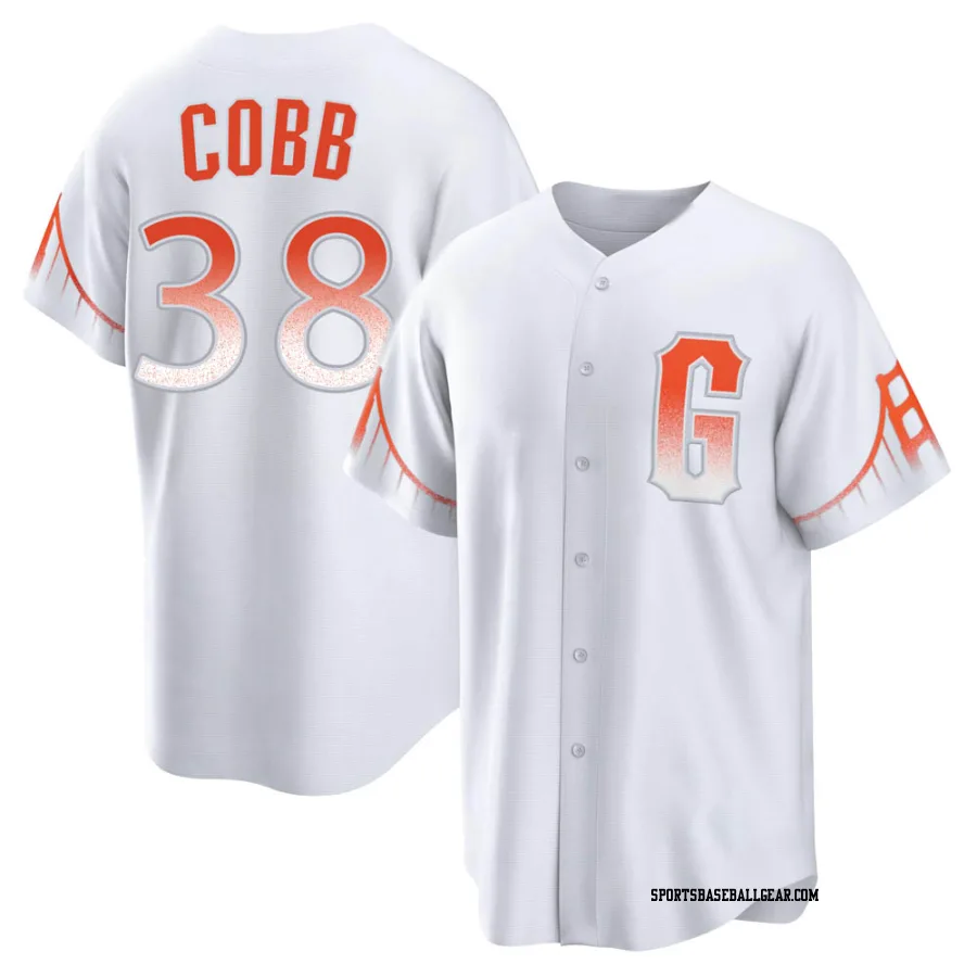 Alex Cobb Youth San Francisco Giants White Replica 2021 City Connect Jersey