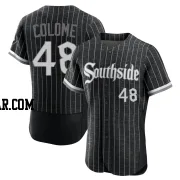 Alex Colome Men's Chicago White Sox Black Authentic 2021 City Connect Jersey