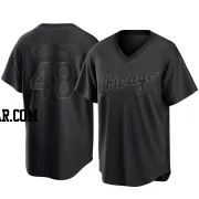 Alex Colome Men's Chicago White Sox Black Replica Pitch Fashion Jersey