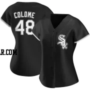 Alex Colome Women's Chicago White Sox Black Authentic Alternate Jersey