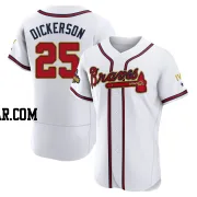 Alex Dickerson Men's Atlanta Braves Gold Authentic White 2022 Program Jersey