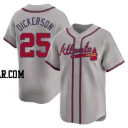 Alex Dickerson Men's Atlanta Braves Gray Limited Away Jersey