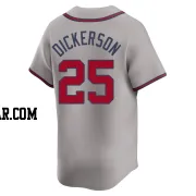 Alex Dickerson Men's Atlanta Braves Gray Limited Away Jersey