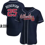 Alex Dickerson Men's Atlanta Braves Navy Authentic Alternate Jersey