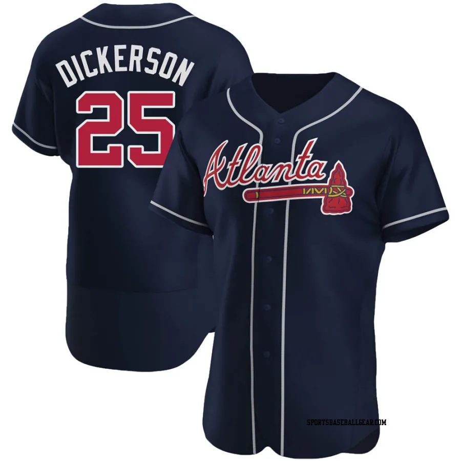 Alex Dickerson Men's Atlanta Braves Navy Authentic Alternate Jersey