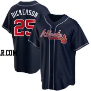 Alex Dickerson Men's Atlanta Braves Navy Replica Alternate Jersey