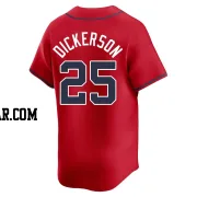 Alex Dickerson Men's Atlanta Braves Red Limited Alternate Jersey