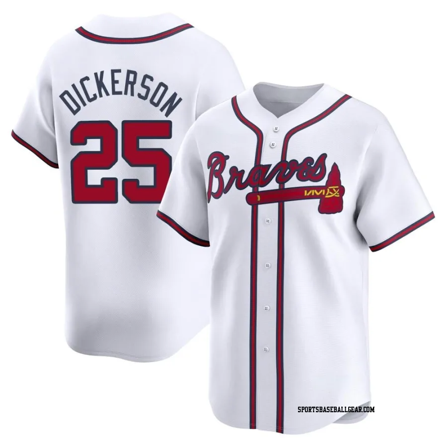 Alex Dickerson Youth Atlanta Braves White Limited Home Jersey