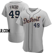 Alex Faedo Men's Detroit Tigers Gray Authentic Road Jersey