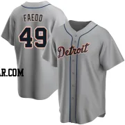 Alex Faedo Men's Detroit Tigers Gray Replica Road Jersey