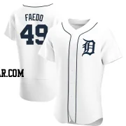 Alex Faedo Men's Detroit Tigers White Authentic Home Jersey