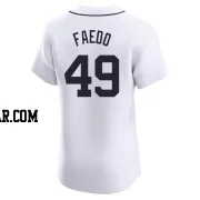 Alex Faedo Men's Detroit Tigers White Elite Home Jersey