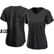 Alex Faedo Women's Detroit Tigers Black Authentic Pitch Fashion Jersey