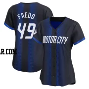 Alex Faedo Women's Detroit Tigers Blue Limited 2024 City Connect Jersey