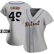 Alex Faedo Women's Detroit Tigers Gray Replica Road Jersey