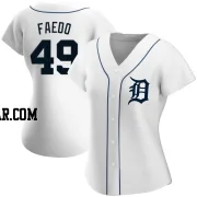 Alex Faedo Women's Detroit Tigers White Authentic Home Jersey