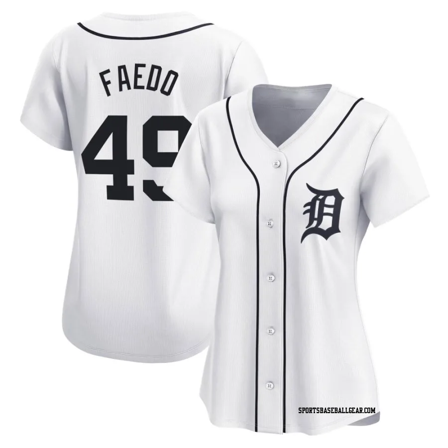 Alex Faedo Women's Detroit Tigers White Limited Home Jersey