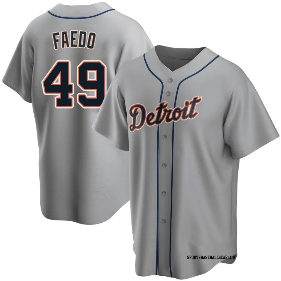 Alex Faedo Youth Detroit Tigers Gray Replica Road Jersey